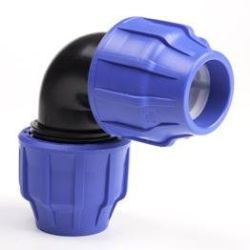 63mm MDPE 90d Compression Fitting